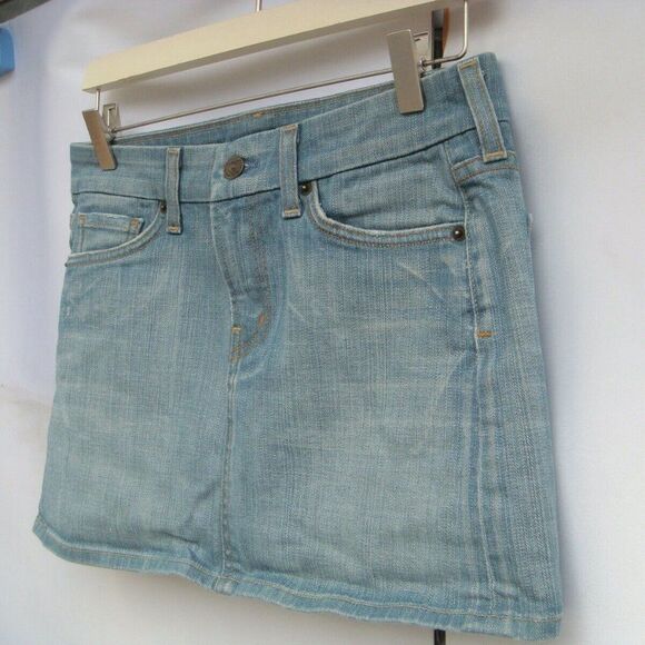Citizens of Humanity Blue Denim Bridgette Skirt 29 - Picture 2 of 7